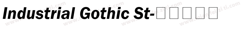 Industrial Gothic St字体转换